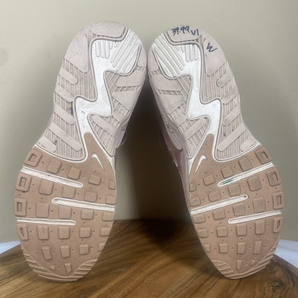 Nike Air Max Women's Dusty Pink/White Athletic Sneakers - Picture 7 of 9